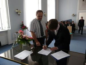 Fotografie – 2011 Předání maturitního vysvědčení
